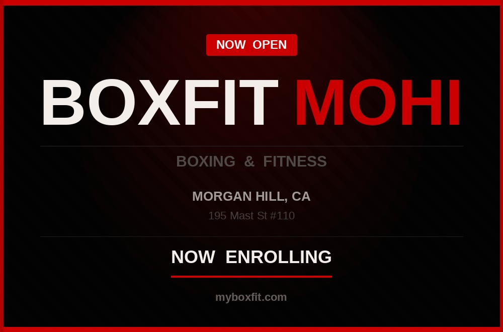 BoxFit Mohi — Now Open